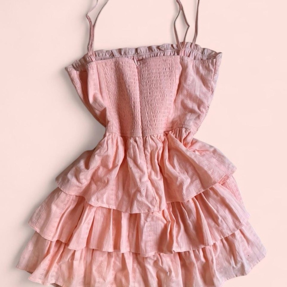 Pink Tiered Ruffle Sundress - Picture 2 of 3